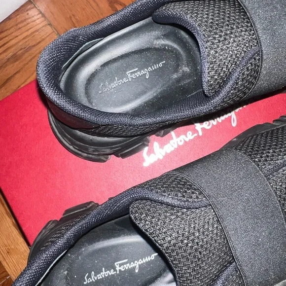 Salvatore Ferragamo Black Sneakers